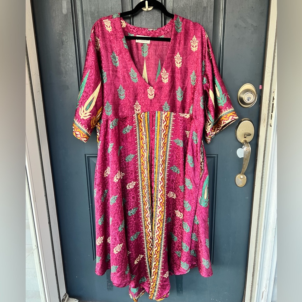 Kantha Bae Silk Split midi muu